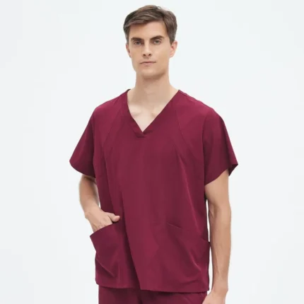 Healthcare Medical Scrub Uniform - Maroon